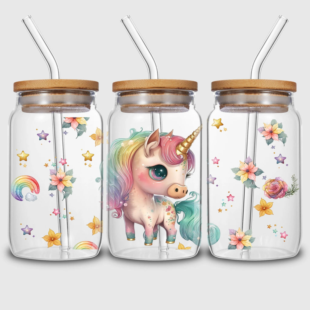 5 Sheets Animal UV DTF Cup Stickers, DTF Friction Transfer Stickers, Waterproof Transfer Stickers for 16oz Glass Cups, DIY