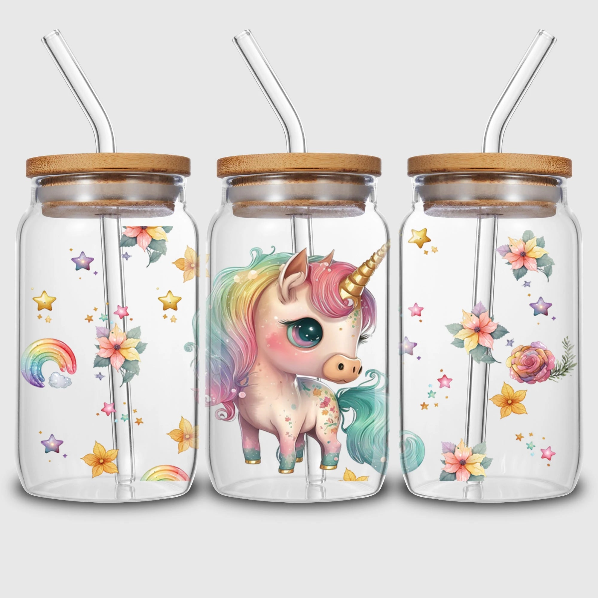 5 Sheets Animal UV DTF Cup Stickers, DTF Friction Transfer Stickers, Waterproof Transfer Stickers for 16oz Glass Cups, DIY