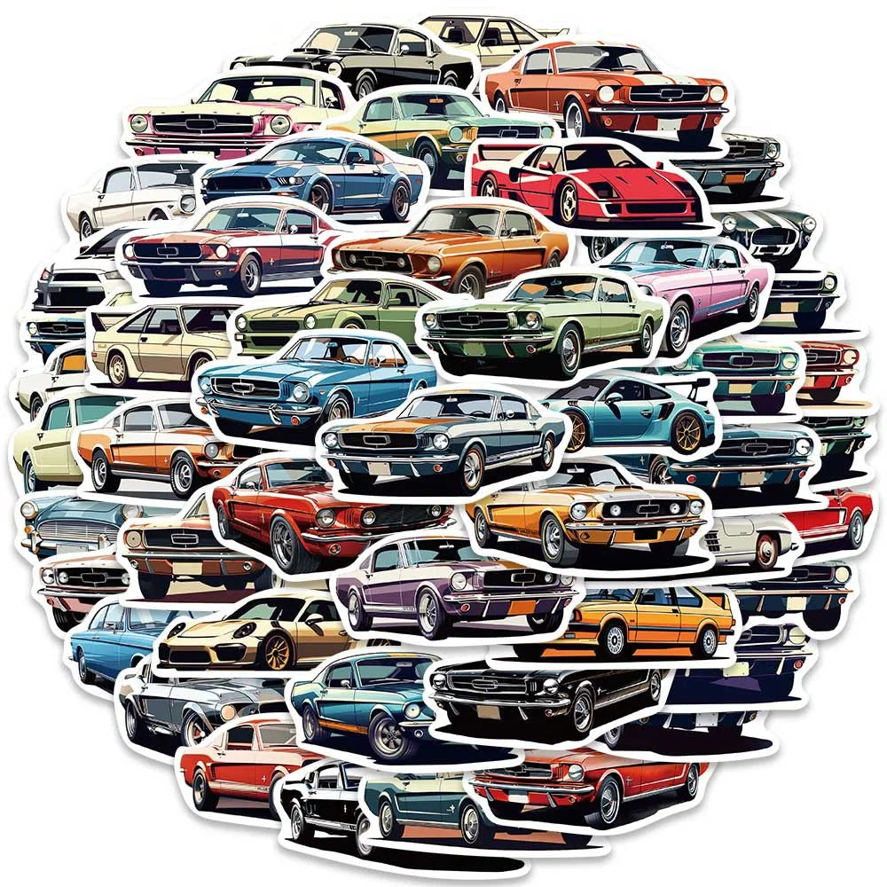 50PCS Popular Car JDM Stickers, Luggage, Guitar, Skateboard, Motorcycle, DIY Stickers