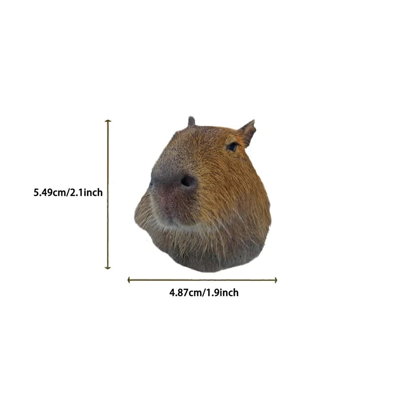 10/30/50PCS Cute Capybara PVC Sticky Sticker Aesthetic Children's Stationery DIY Decoration Scrapbooking School Supplies