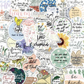 50/200PCS Bible Quote Sticker Packs for Decoration Pad Suitcases Phone DIY waterproof Kids Notebook Stationary tickers