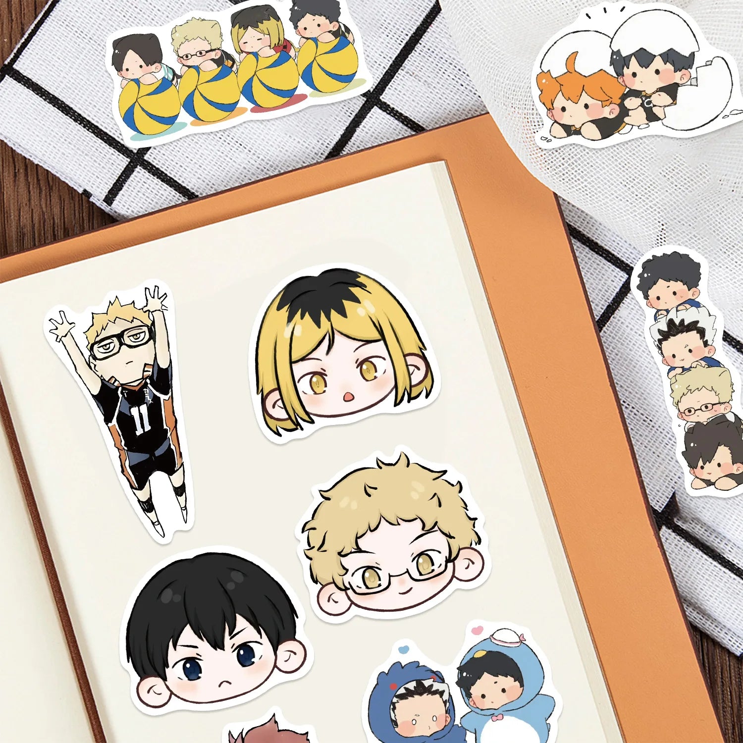 56/112PCS Volleyball Teen Cartoon Sticker DIY Waterproof Decoration Insulated Cup Luggage Case Stationery Sticker