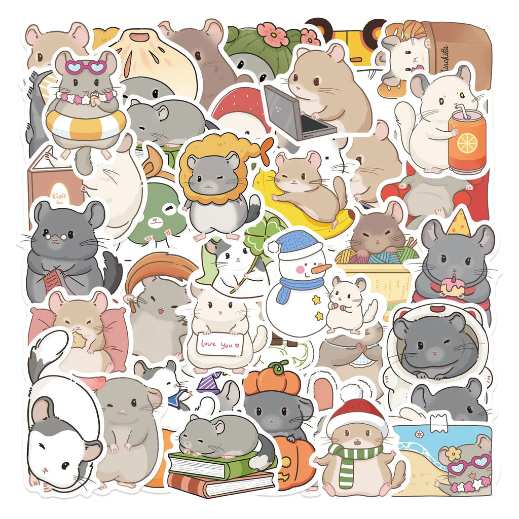 50/100PCS Adorable South American Cavy Graffiti Sticker Decals for Luggage & Laptop - Creative Gifts