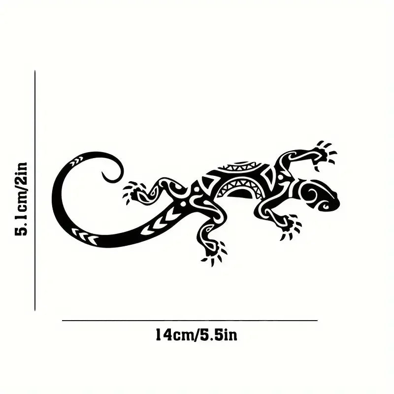 Cool Lizard Tattoo Maori Vector Tribal Fauna Car Stickers For Laptop Truck SUV Motorcycle Vehicle Window Toolbox Decals Auto Acc