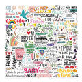 55/110PCS Creative Inspirational Spanish Handbooks DIY Phone Cases Notebook Water Cups Refrigerator Desktop Waterproof Stickers