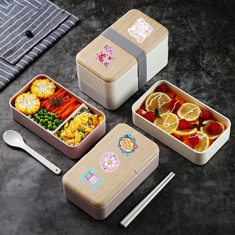 50/100Pcs Inspirational Text Aesthetic Sticker Flash Film Decals Office Stationery School Supplies Car Headset Water Cup Sticker