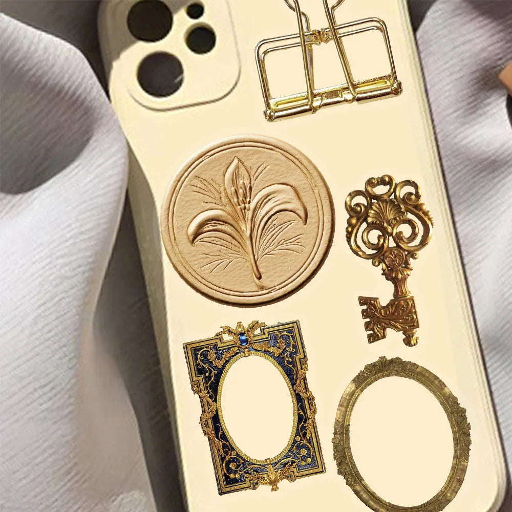 68/136PCS Retro Photo Frame Ins Style High Beauty Atmosphere Stickers Phone Case Notebook Water Cup DIY Stickers