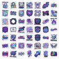 50/100 Pcs Cyberpunk Neon Tech Element Stickers DIY for Laptop Phone Skate Helmet Car Suitcase Fridge Waterproof Fade Resistant