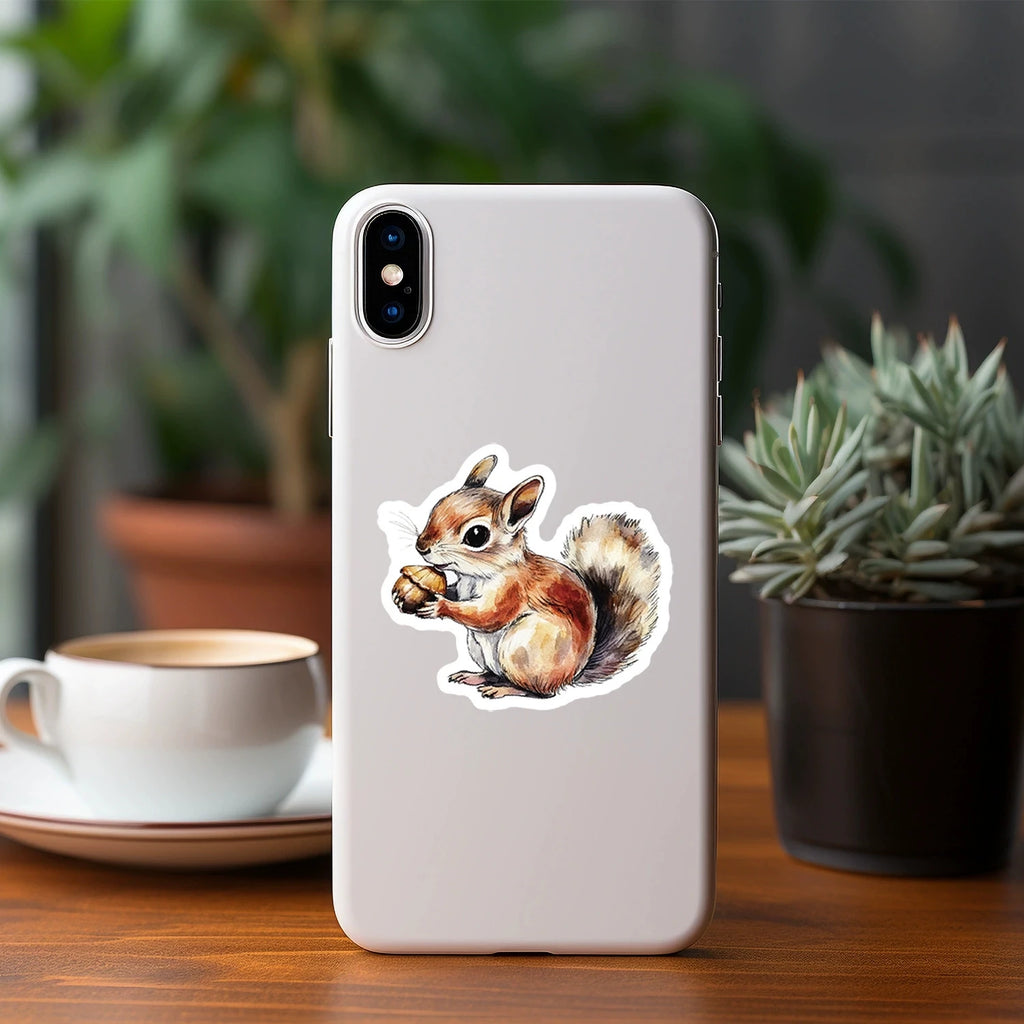 50/100PCS Cute Watercolor Animal Graffiti Stickers, Water Cup Phone Waterproof Cartoon Stickers