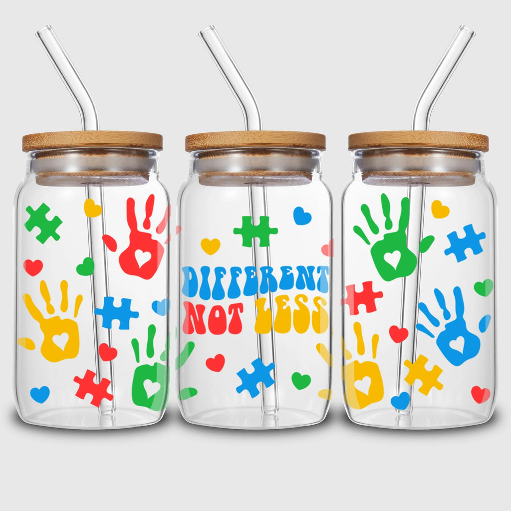 5 sheets Cartoon UV DTF Cup Stickers, DTF Friction Transfer Stickers, Waterproof Transfer Stickers for 16oz Glass Cup