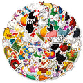 10/30/56PCS Cute Chicken Flock PVC Sticky Sticker Aesthetic Children's Stationery DIY Decoration Scrapbooking School Supplies