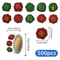 500PCS Christmas Seal Roll Stickers Exquisite Christmas Elements Envelope Label Stickers Decorative Blessing Creative Seal