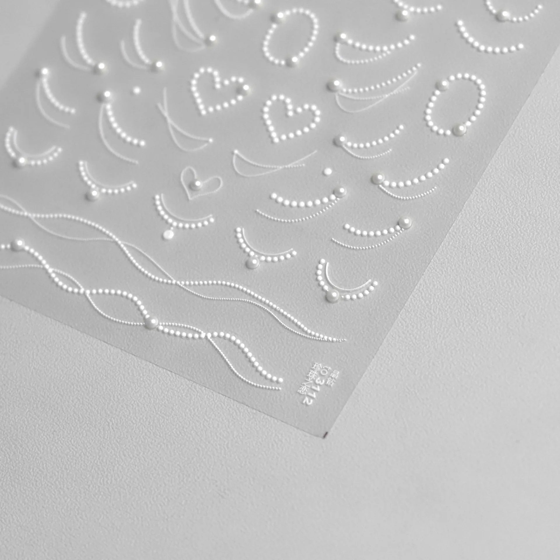Sweet Pink Bowknot Black Lace Heart Nail Stickers 3D Self Adhesive Nail Art Stickers Manicure Decorations Decals DIY Accessories
