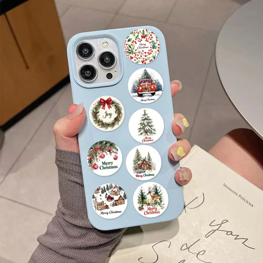 500PCS Merry Christmas Fun Graffiti Small Group Stickers DIY Phone Case Laptop Water Cup Christmas Reward Stickers