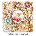 50-Pack Retro Cupid Nordic Angel Graffiti Stickers for DIY Decoration on Mobile Phones Guitars Headsets Luggage Notebooks