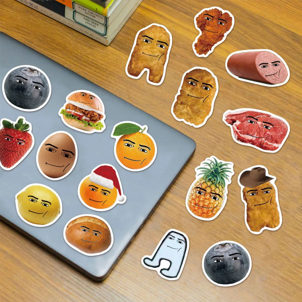 58PCS Cartoon Fun and Humorous Series Stickers DIY Decoration Tablet Computer Water Cup Skateboard Toy Stickers