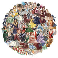 50PCS Retro Women's Classic PET Stickers Decorative Computer Scrapbook Refrigerator Phone Case Speaker Guitar Toy Stickers
