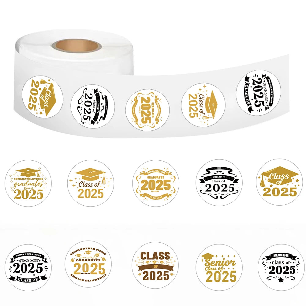 500PCS Graduation Season 2025 Sticker Loptop Art Coffee Bar Home Luggage Phone DIY Graffiti Art Streetwear Decals Stickers