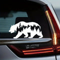 1pc New Car Stickers Snow Mountain And Bear Stickers Car Windows Decal Suitable For Cars SUV Trucks Notebook Computer Decorative