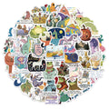 50PCS Fairy Tale Inspirational Creative Sticker Set Brochure Handheld Account Phone Case Computer Laptop Waterproof Stickers