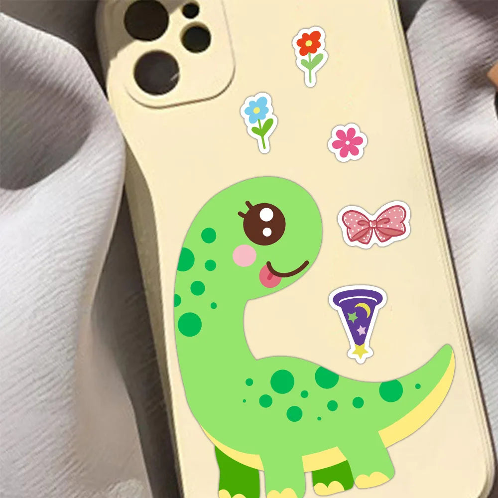 8PCS Cartoon Cute Dinosaur Collage Toy DIY Stickers Luggage Tablet Computer Speaker Skateboard Waterproof Stickers