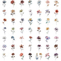 50PCS Hot Silver Stickers Silver Core Print Notebook Laptop Luggage Bicycle Creative Notebook Cartoon Suitcase Decals Sticker