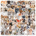 100 PCS Watercolor Cartoon Dog Doodle Stickers, Water Cups, Boxes, Decorative stickers, waterproof creative children's cartoon s