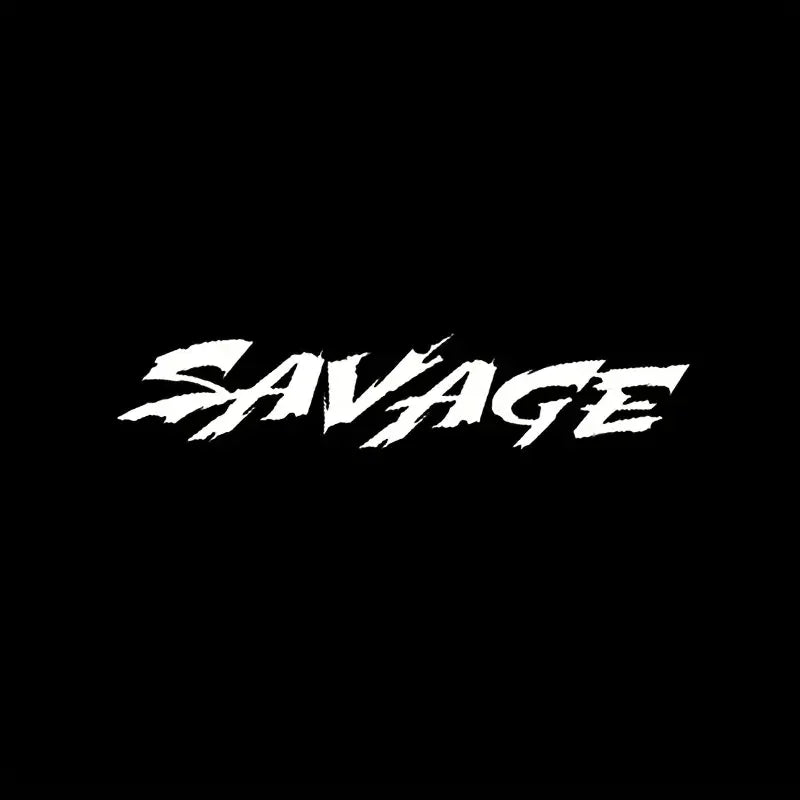 Savage Humorous Vinyl Decals - Waterproof, Finish Stickers for Cars, Laptops & Walls | Durable, Easy-Apply Graphics