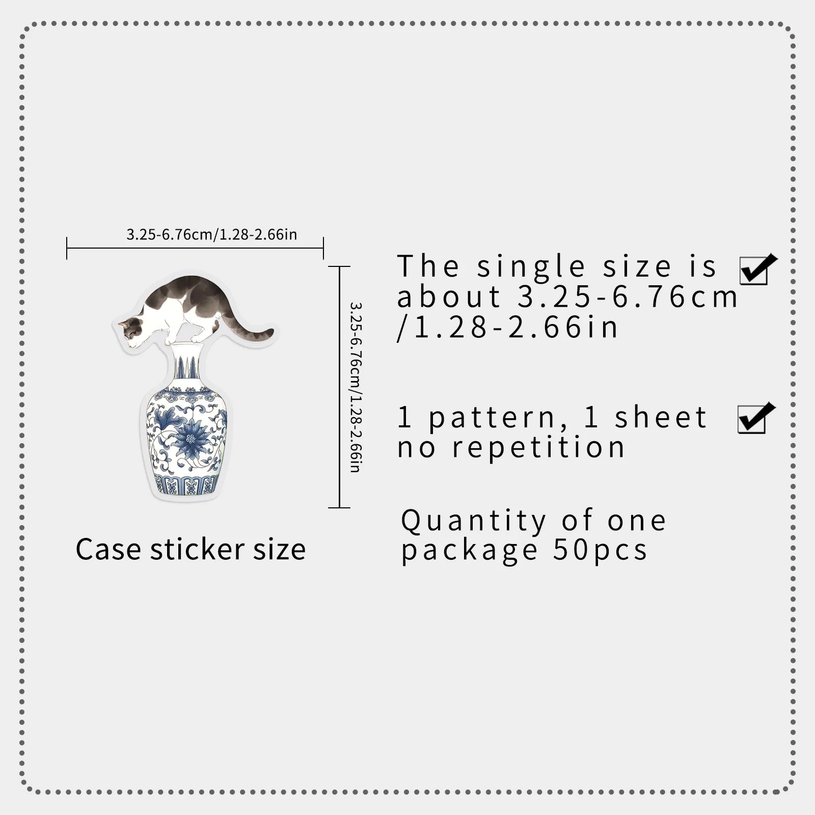 50/100PCS Chinese Style Element Stickers Retro Ink Graffiti Transparent PET DIY Decor Waterproof Stationery Notebook Stickers