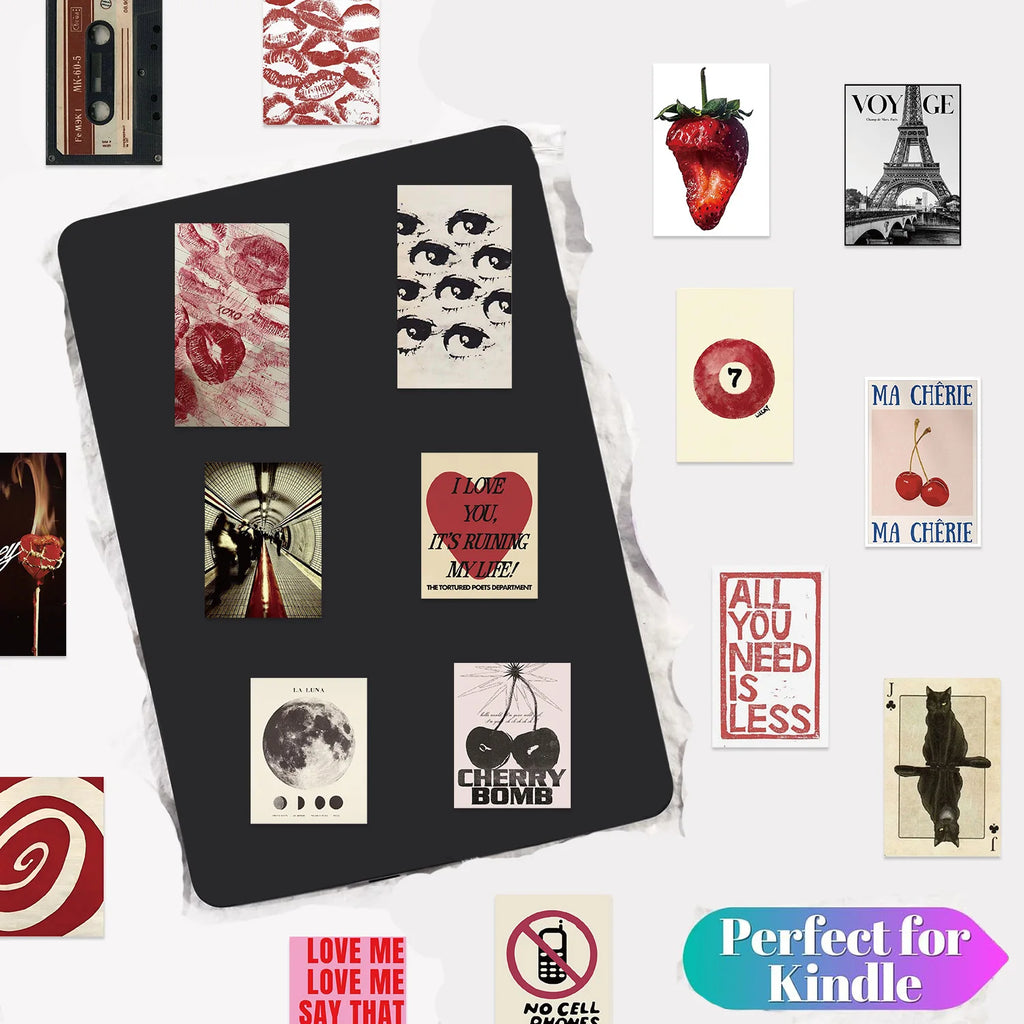50PCS Y2K Posters Girls Graffiti Stickers Guitar Notebook Luggage DIY Waterproof Stickers