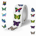 500Pcs/roll Cartoon Butterfly Stickers Luggage Decoration Cartoon Phone Graffiti Stationery Laptop DIY Cafe Creative Stiker