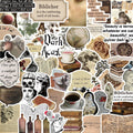 50PCS Dark Aesthetic Graffiti Stickers Decorative Guitar Notebook Luggage DIY Waterproof Stationery Stickers
