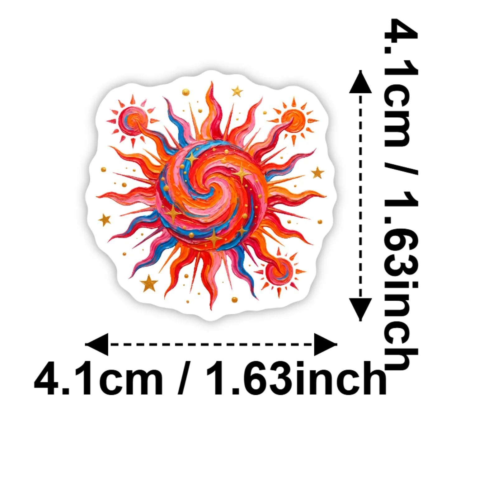 50/100 Pcs Colorful Nebula Dreamy Galaxy Scrapbook Stickers Thick Waterproof for Phone Case Helmet Laptop Bicycle Decals