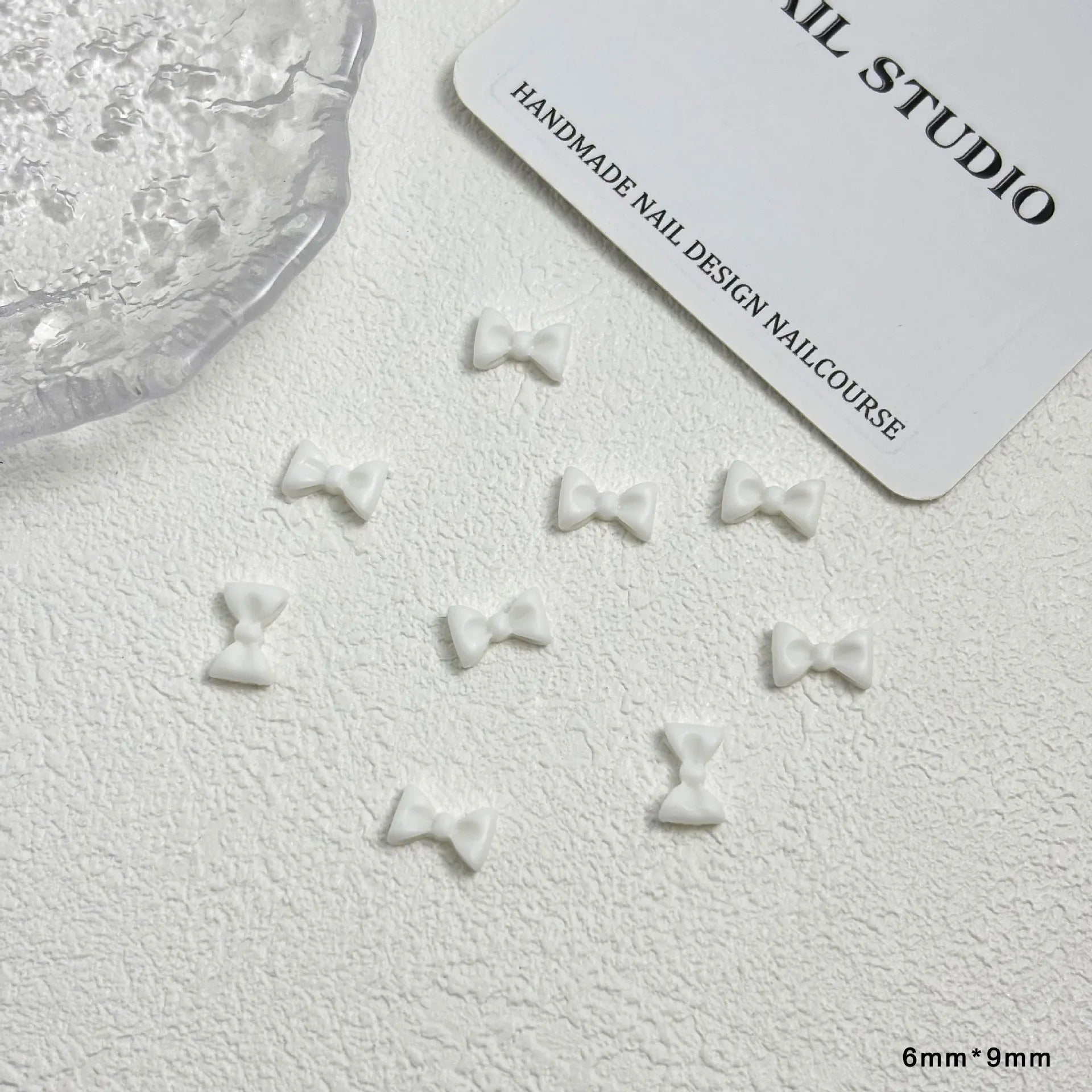 20pc Exqusitive Bows Nail Resin Charms Mini Bow Nail Art Accessories Bow Black White Rice White Bow Tie Nails Decoration Diamond