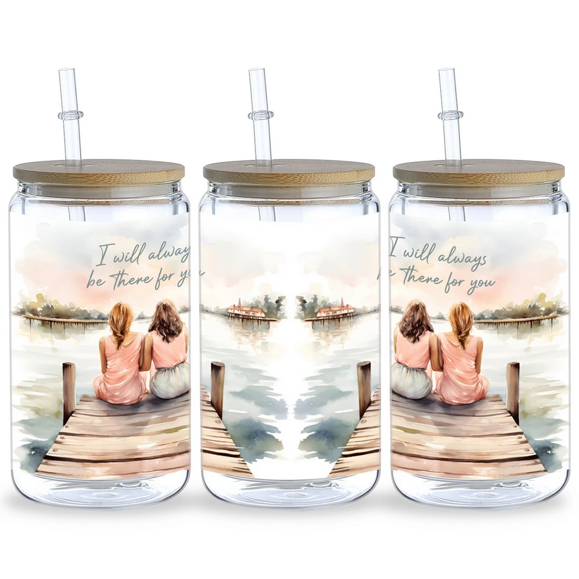 5 Sheets Character UV DTF Glass Cup Wrap Transfer Stickers, DTF Transfer Stickers, Waterproof Wipe-Off Transfer