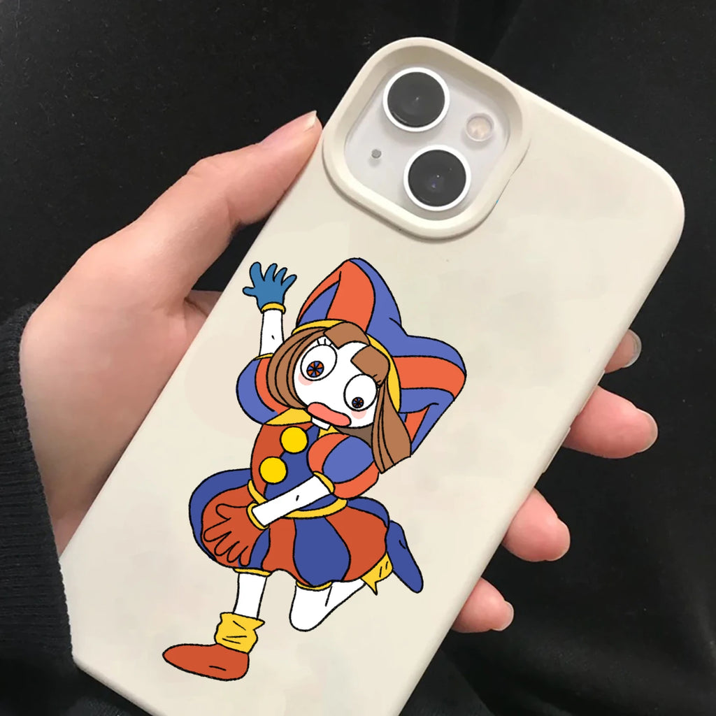 8PCS Digital Circus Collage Nostalgia Aesthetic Laptop Stationery Scrapbook Cafe Phone Cartoon Motorcycle Harajuku Stickers