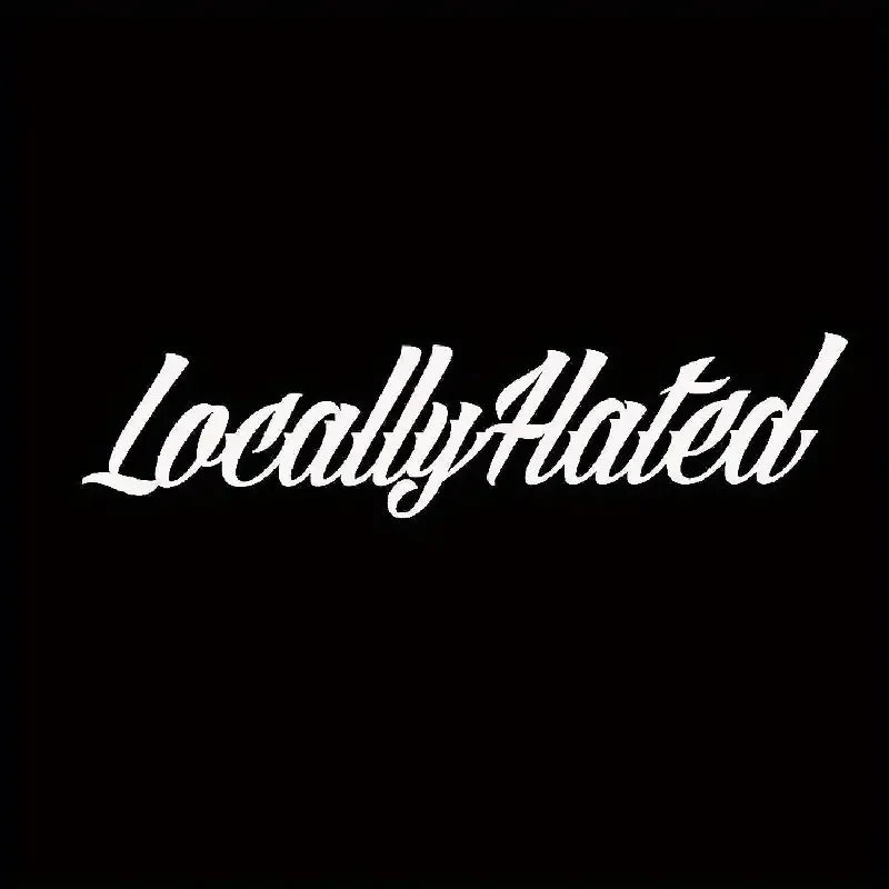 Shineweb Auto Car Sticker Locally Hated Letters Reflective Car Sticker Car Vehicle Body Window Decals Sticker Decor