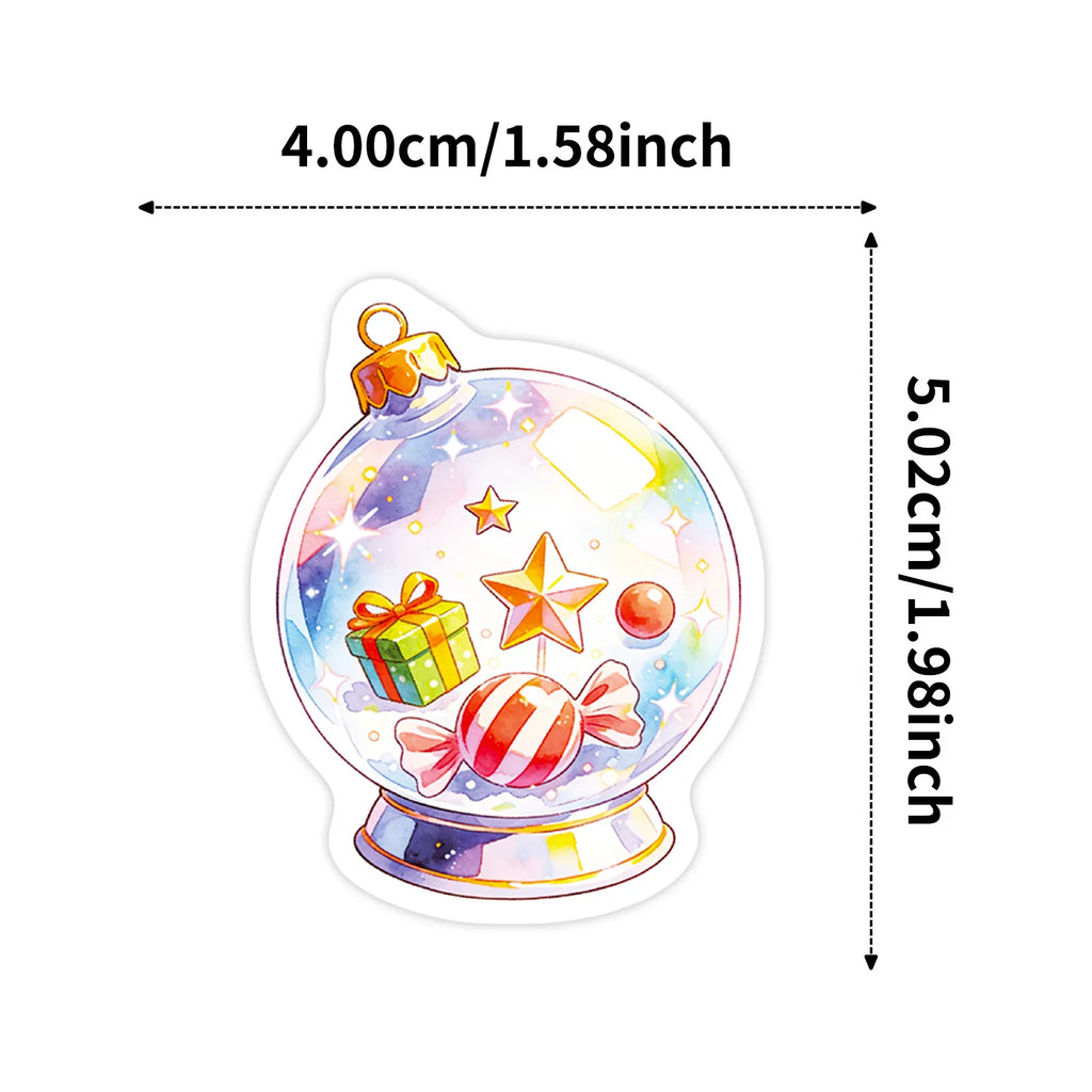 56PCS Watercolor Birthday Party Graffiti Stickers Balloon Cake Candy Elements Student Stationery Notebook Birthday Gift Stickers