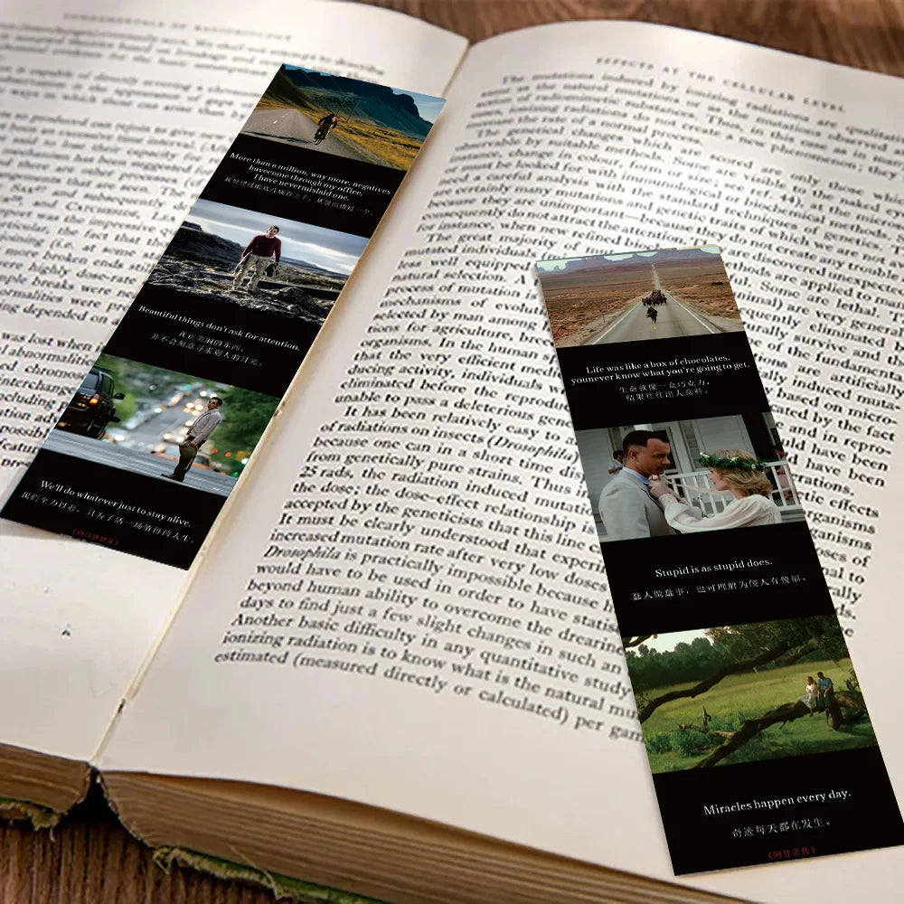 30PCS Inspirational Movie Bookmarks Retro BookMark Graffiti Gift Personalized Promotional Stationery Gifts Living Room Stickers