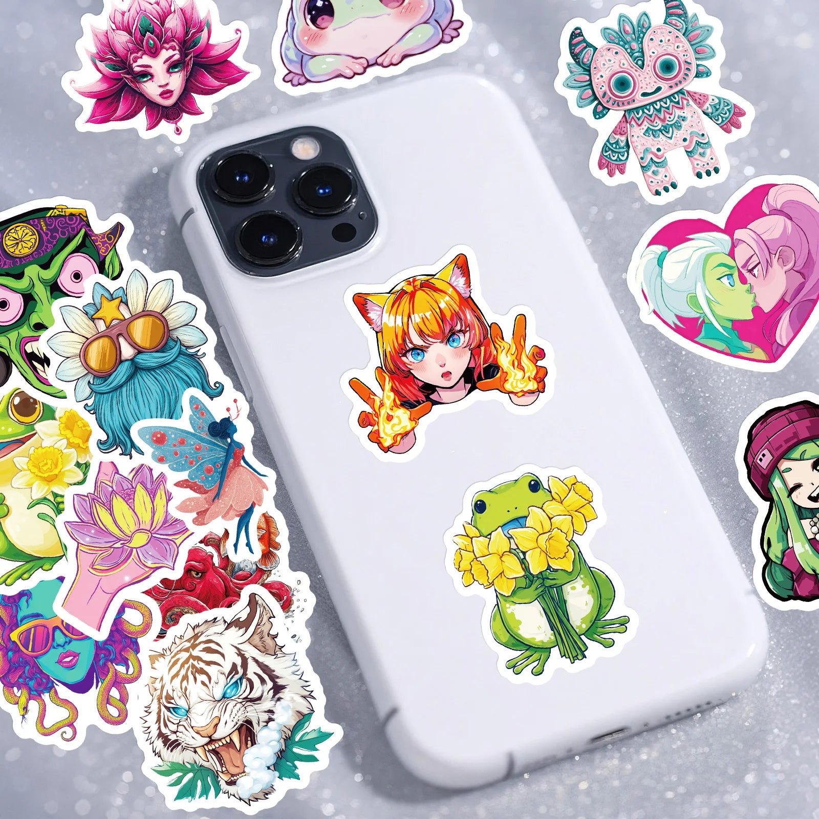 56/112 Pcs New Y2K Abstract Art Weird Funny Stickers DIY Room Furniture Envelope Notebook Stationery Box Helmet Skateboard Decal