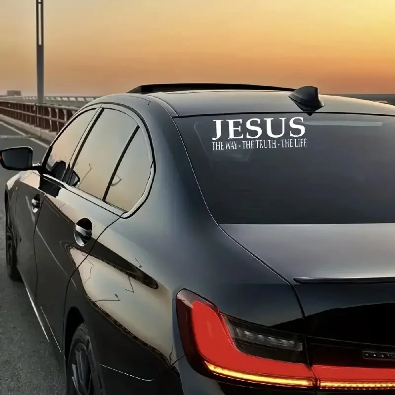 Jesus The Way The Truth The Life Christian Vinyl Decal Car Sticker