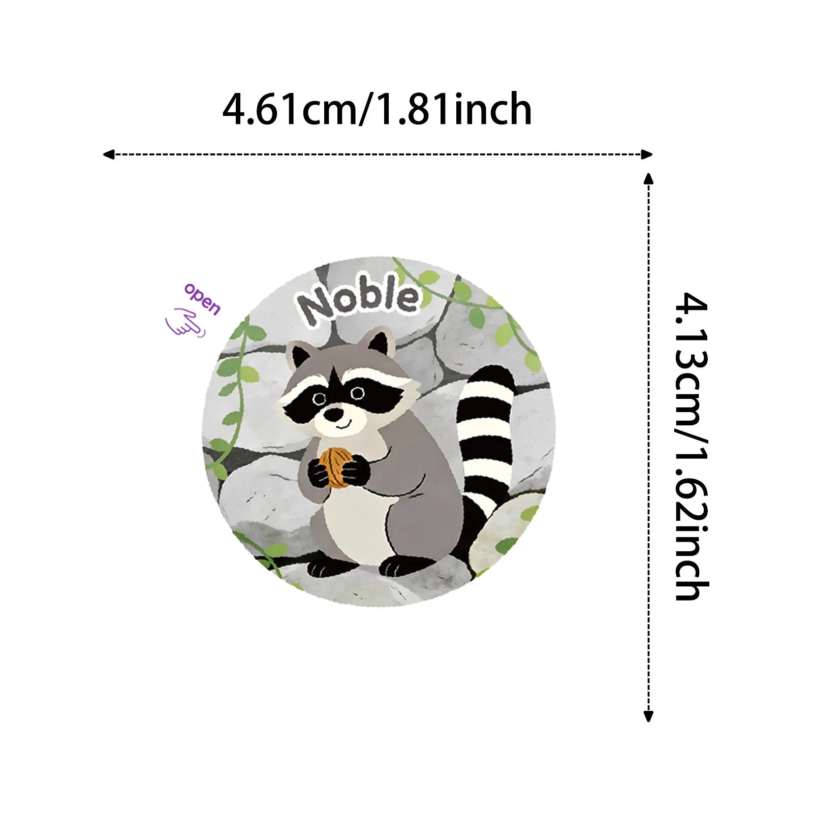 50PCS Cartoon Animal Easy-Tear Stickers Students Office Supplies Decor Decals Phones Fridges Kids Rewards Stickers