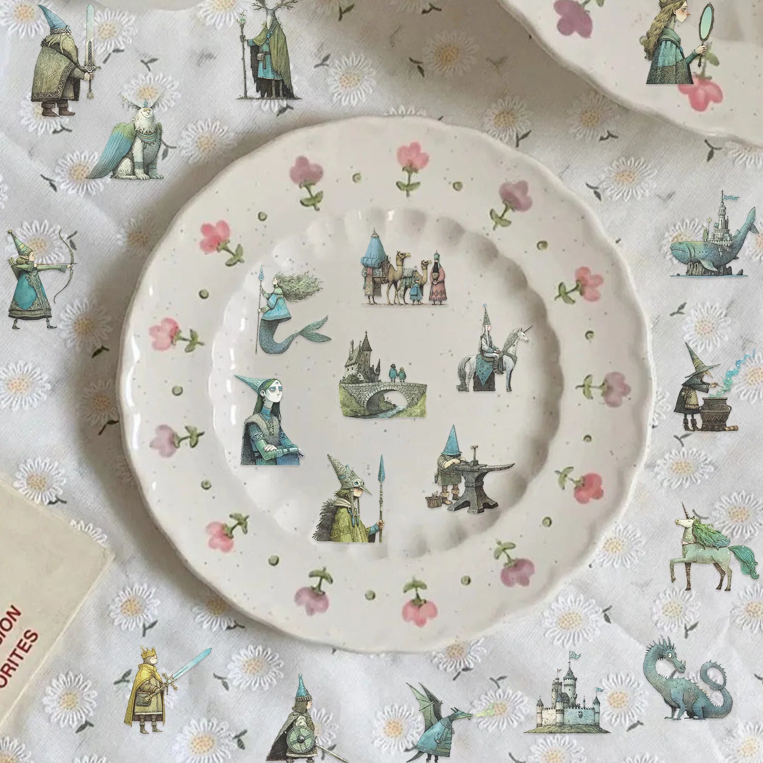 50/100PCS Waterproof Transparent PET Fairy Tale Magic World Sticker Pack - Decor Helmet Notebook Stationery