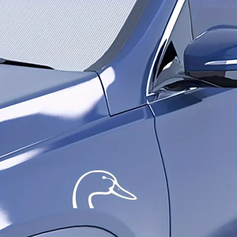 Simple Duck Head Black And White Vinyl Decal Car Decal Not Easy To Peel Off Waterproof And Weather Resistant