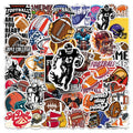 50Pcs US Football Sports Stickers, Waterproof Student Notebook Decals Phone Car Skateboard Fridge Luggage Decor Stickers
