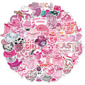 50PCS Disco Cowgirl Creative Decorative Stickers Phone Cases Laptop Cups Speaker Toys Stickers