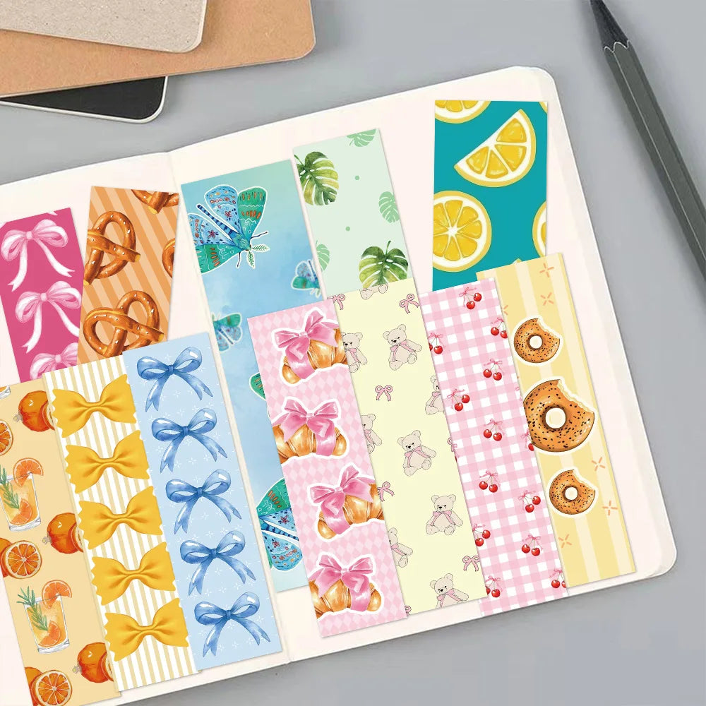 30 Pcs Coquette Bookmark DIY Reading Markers for Students' Stationery Bookmark Cards for Textbooks Books