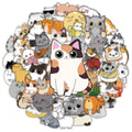 50PCS Transparent PET Cute Cat Stickers, Handbooks Tablets Phone Water Cup Decor PET Stickers
