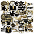 50/100 Pcs 2026 Graduation Party Theme Stickers for Atmosphere DIY Stationery Box Pen Holder Laptop Phone Desk Fade Resistant