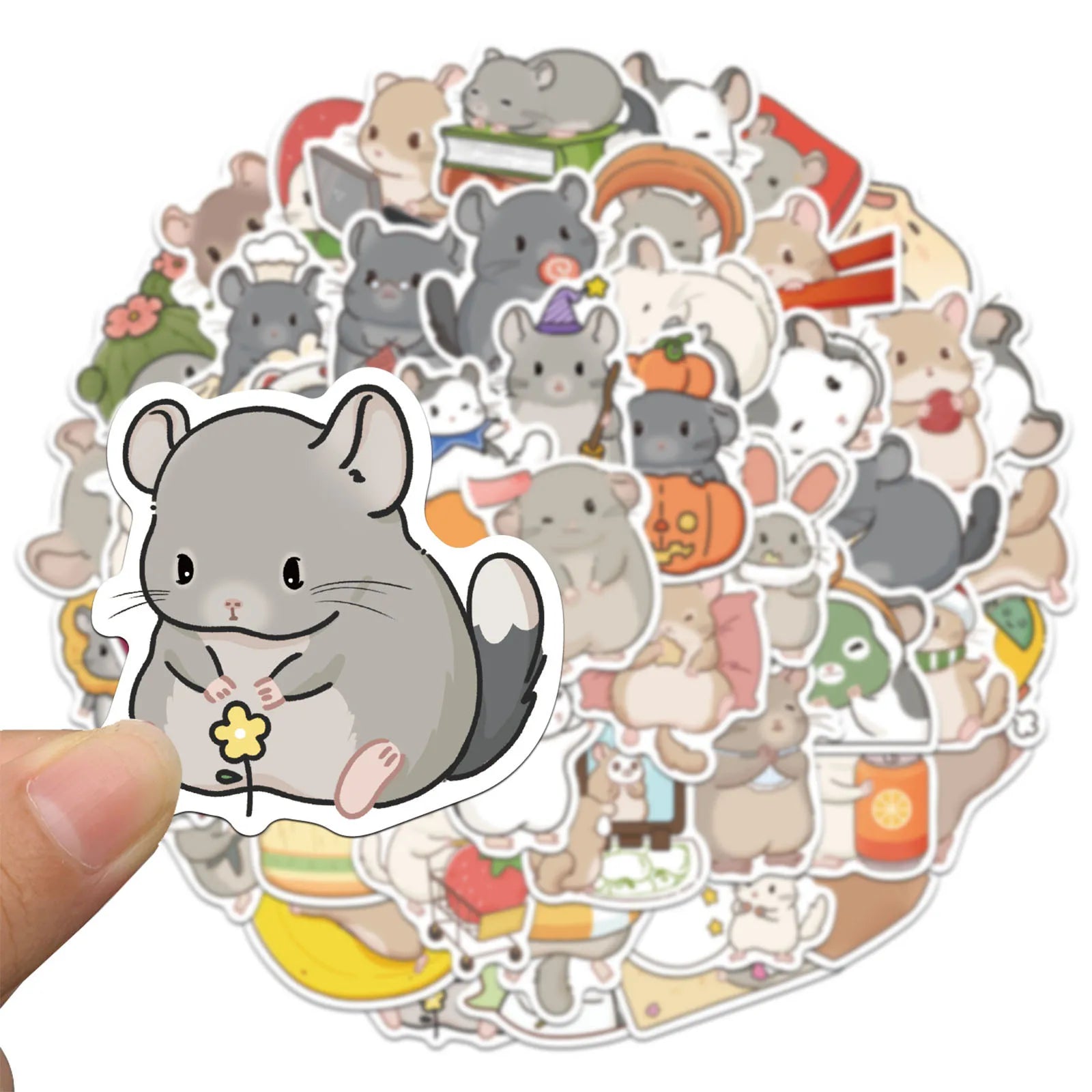 50/100PCS Adorable South American Cavy Graffiti Sticker Decals for Luggage & Laptop - Creative Gifts